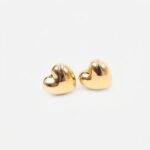 Arete Corazón de Oro 18k