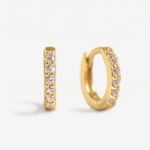 Argolla con Zircones en Oro 18k